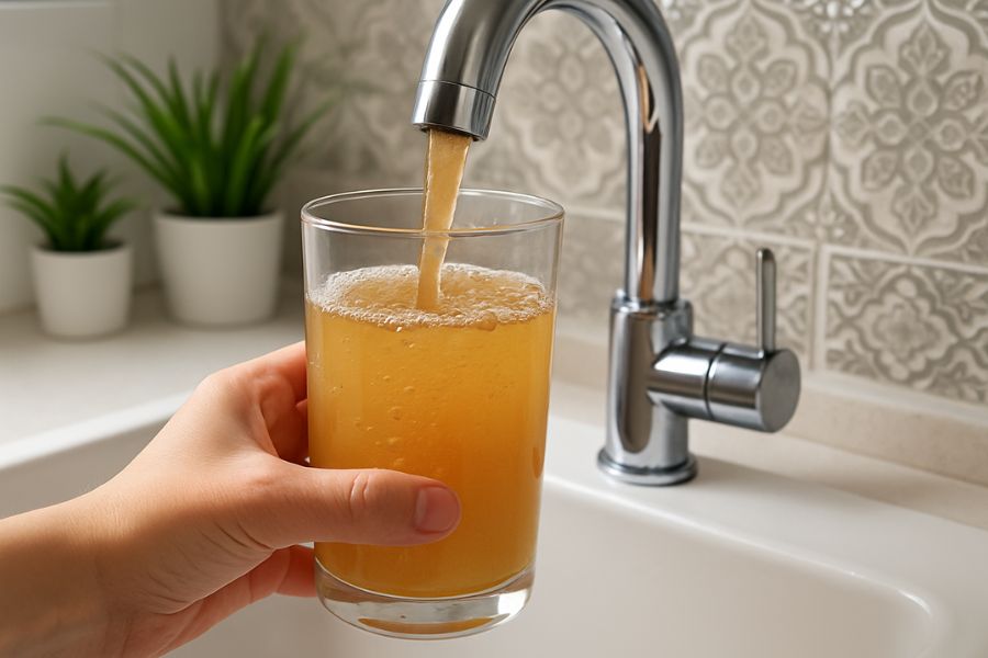 Pipeline Disinfection Service in Dubai, UAE 18 It looks dirty, cloudy, or rusty