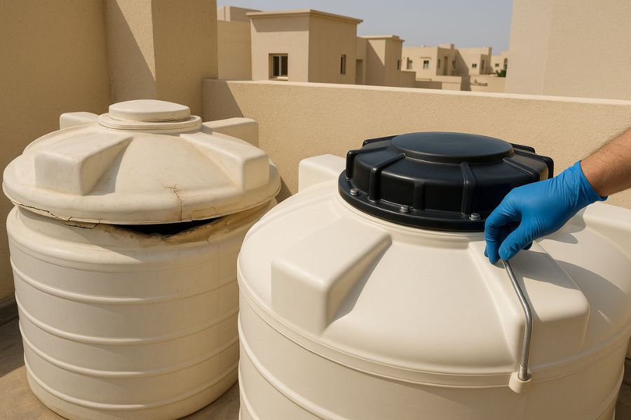 Tank Lid and Fitting Replacement